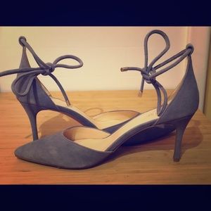 Blue suede heels!